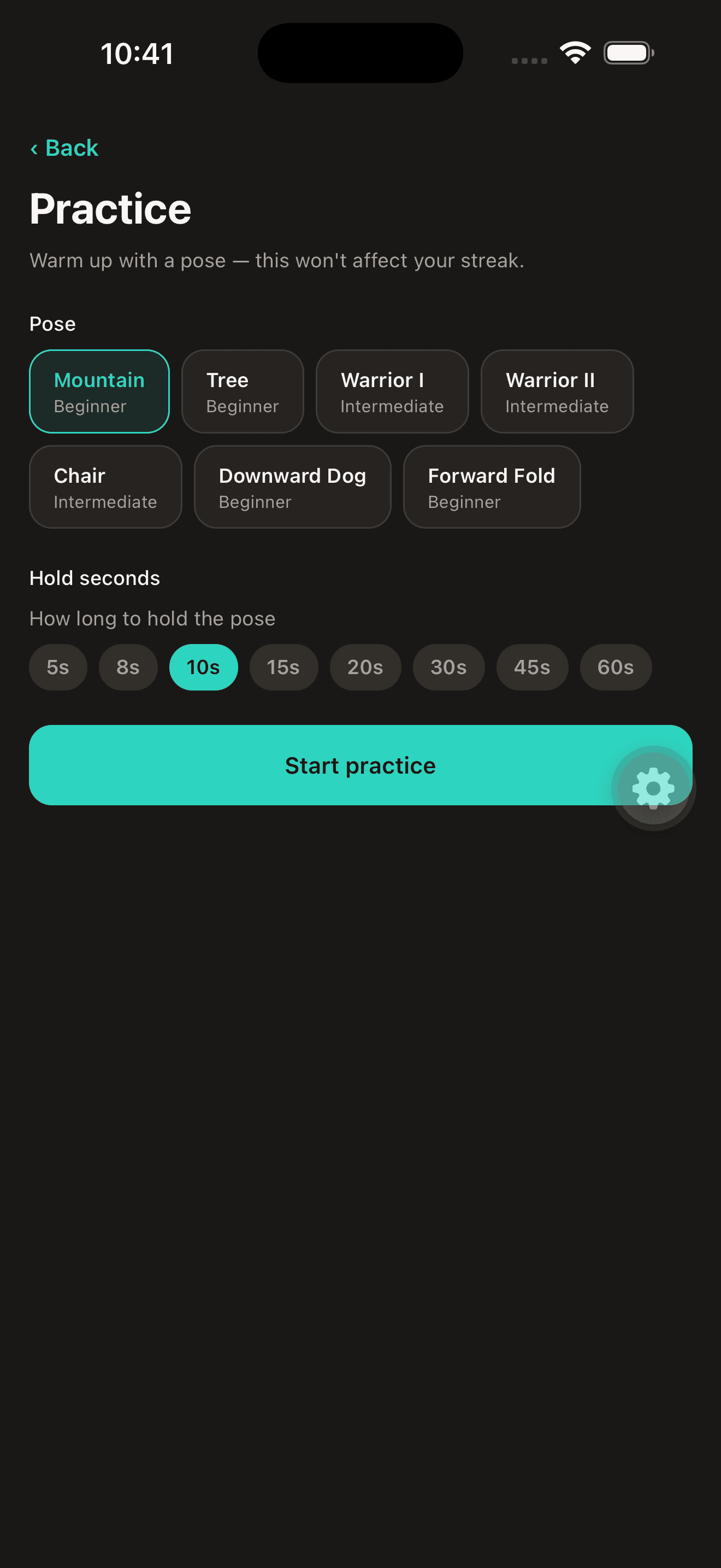 Yogalarm alarms list and daytime reminder toggle
